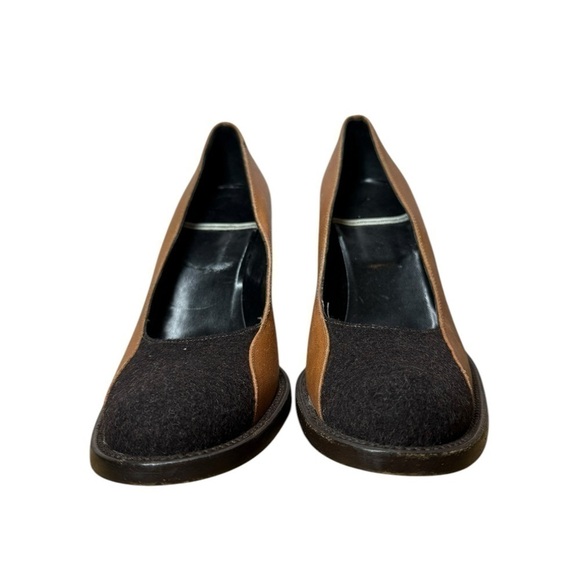 Fendi Fendissime Vintage Suede Wool Heels Size US 8.5 - Picture 5 of 9